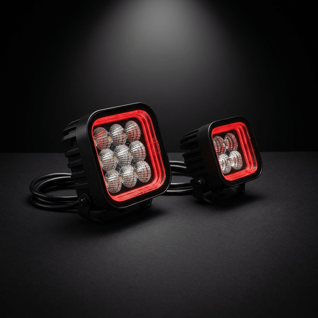 INFINITY 4" Square flood light with dual colour position lightsLED work light2060AWSRH LightingSRH Lighting