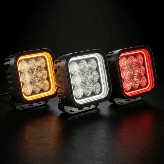 INFINITY 4" Square flood light with dual colour position lightsLED work light2060AWSRH LightingSRH Lighting