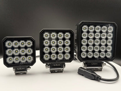 Lunar 3" Square LED Work Light 12v 24vLuna Series Work Light2100-24TCSSRH LightingSRH Lighting