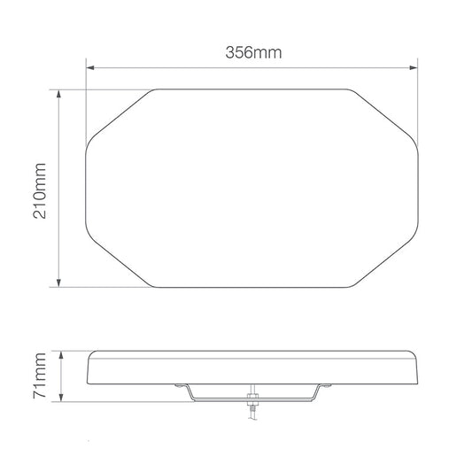 Mini light bar 356mmSize 246 - 399mmEQPLB356R65AMLED AutolampsSRH Lighting