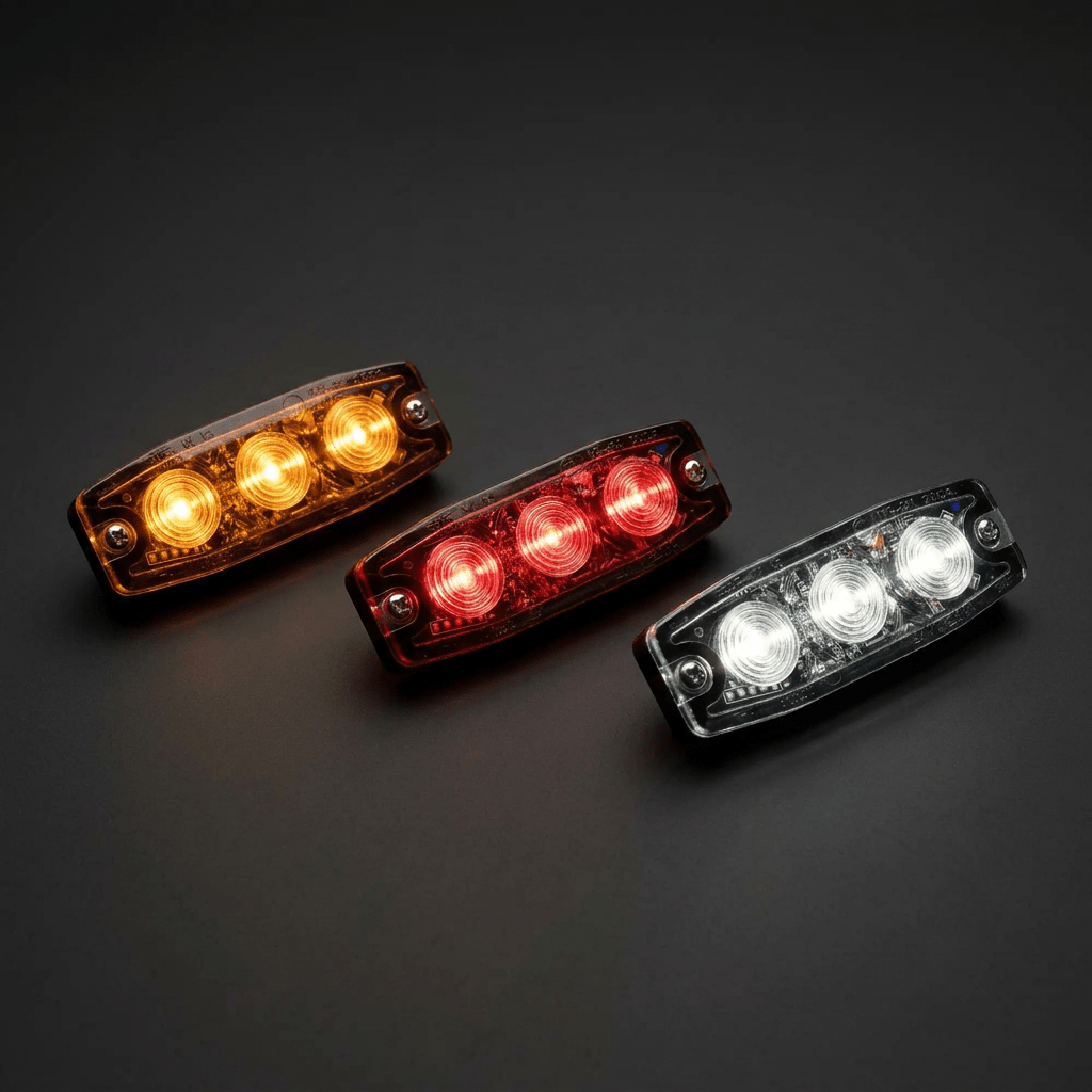 Peterson 3 - way low profile LED amber warning lightLED warning lightSL-10461Peterson EuropeSRH Lighting
