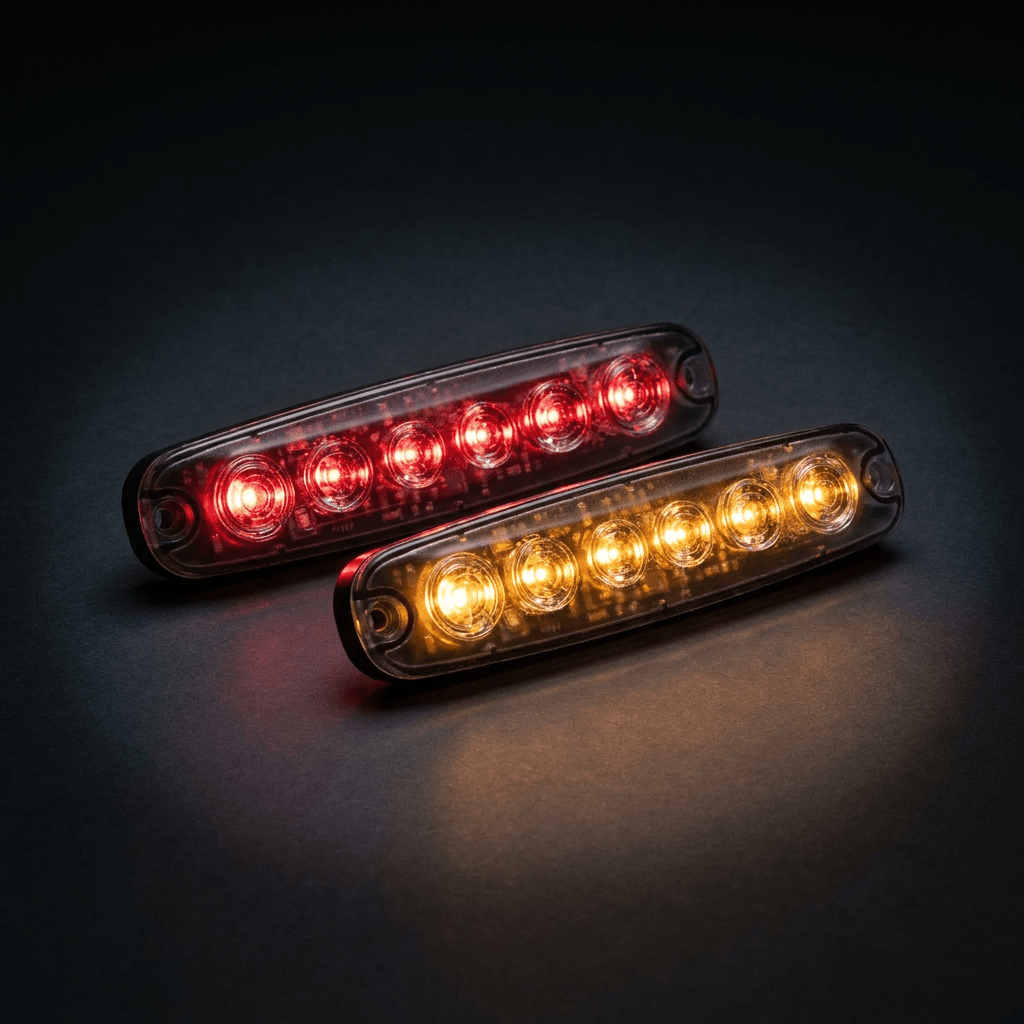 Peterson 6 - way low profile LED amber warning lightLED warning lightSL-10451Peterson EuropeSRH Lighting