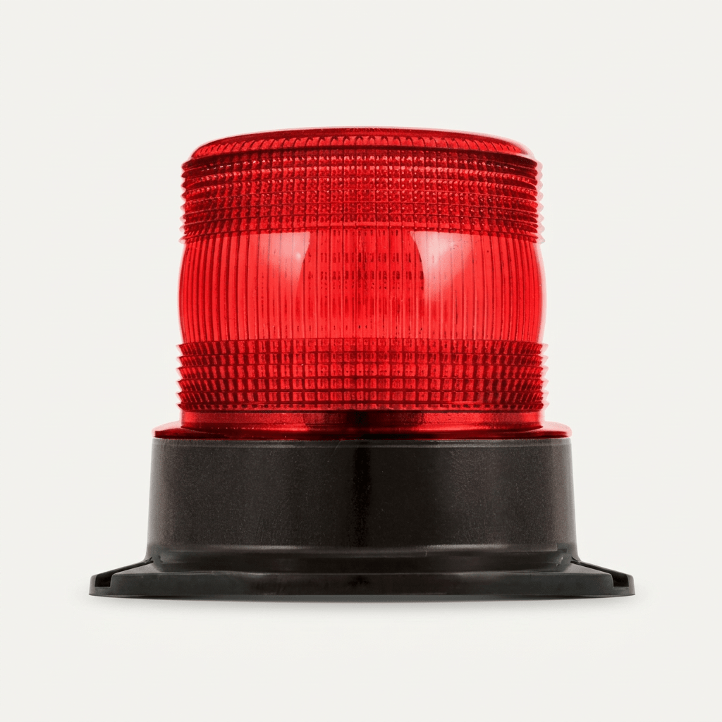 Red LED hazard warning beacon 10 - 30 voltLED BeaconEQPR10RBMLED AutolampsSRH Lighting