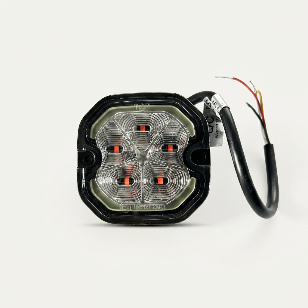S500 4 - way Square LED hazard warning lightLED warning lightS500-AVSWDSRH Lighting