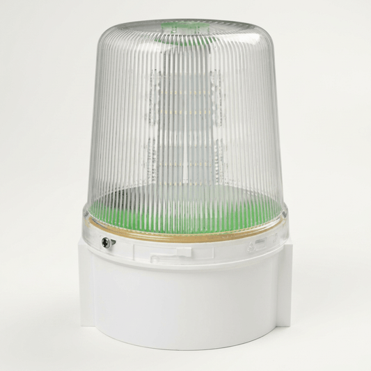 SBB IP66 Aviation Beacon Type A 12-48Vdc White Base 135mm x 94mm dia. RedLED BeaconD.G. CONTROLSSRH Lighting