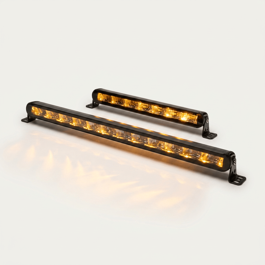SOLO LED Slim Single Row Light Bar Amber Position7 " - 20"2006W-16SRH LightingSRH Lighting