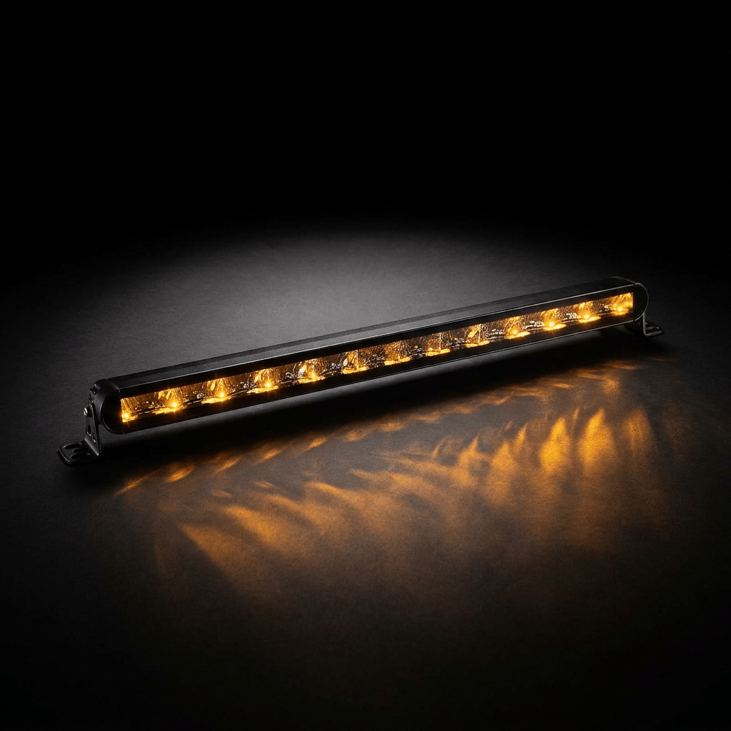 SOLO LED Slim Single Row Light Bar Amber Position7 " - 20"2006W-16SRH LightingSRH Lighting