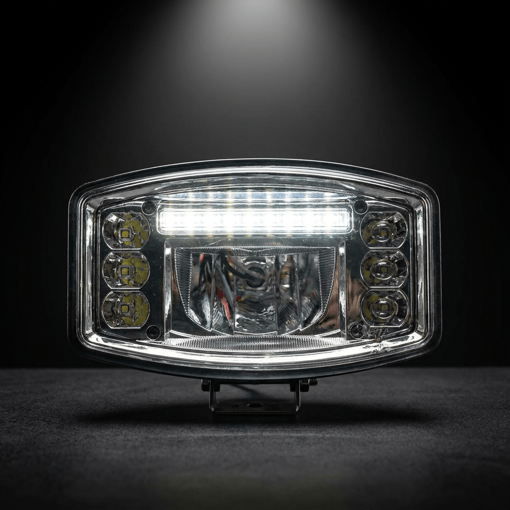 STORM 9 in. LED Oval Driving Light with DRLDriving Light9721-69WSRH LightingSRH Lighting