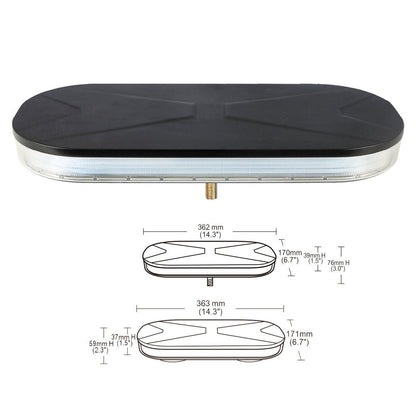VSWD 139 Mini light bar 362mm with dark or clear lens7 "- 20"VSWD-139-1B-ASVSWDSRH Lighting