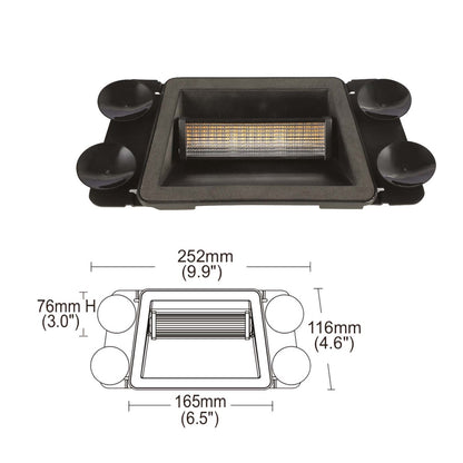 VSWD-DL18R65-A LED Dash Light. Sucker mount R65 LEDLED warning lightDL18R65-AVSWDSRH Lighting