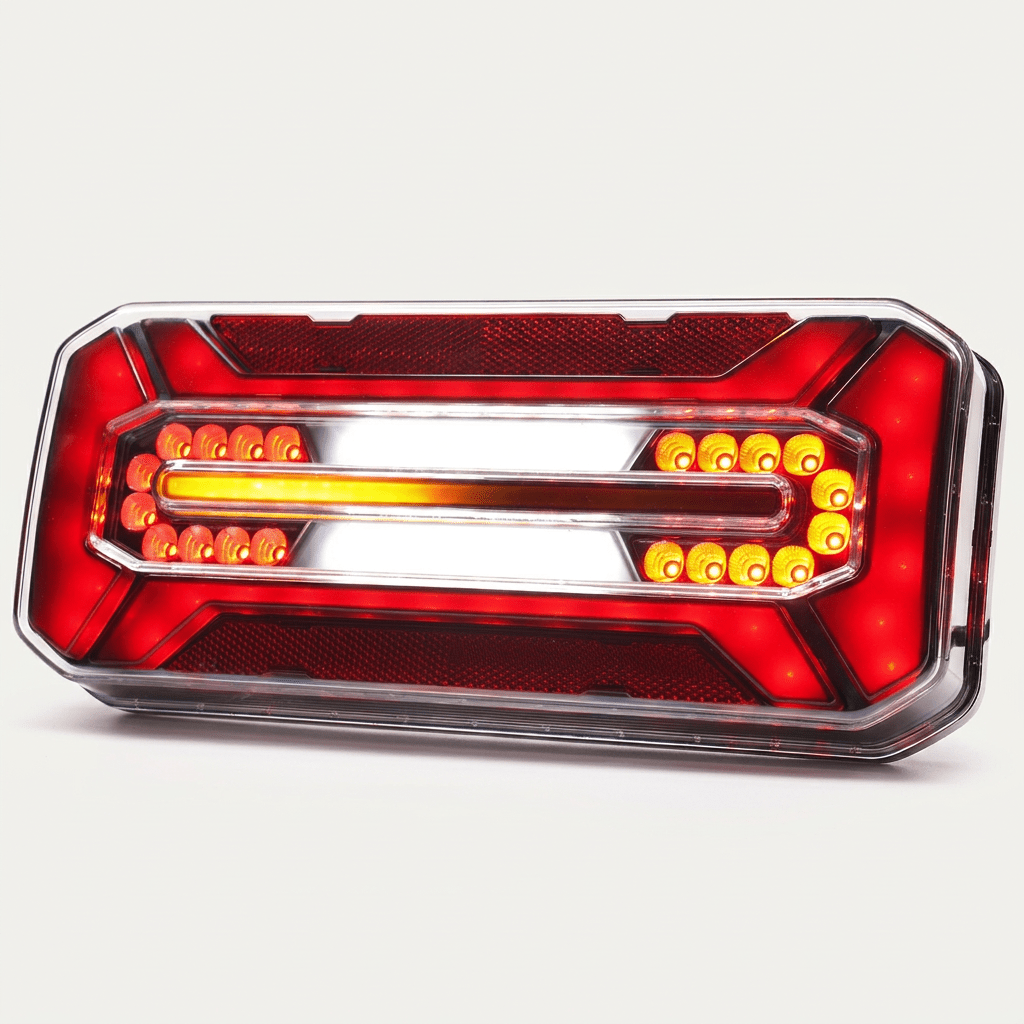 W185 Rear combination lamp BLACKStop, tail, dynamic indicator, reverse, rear fog1291L/P BlackWASSRH Lighting