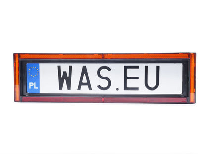 WAS W253 Rear number plate holder with hazard warningLED warning light2196WASSRH Lighting