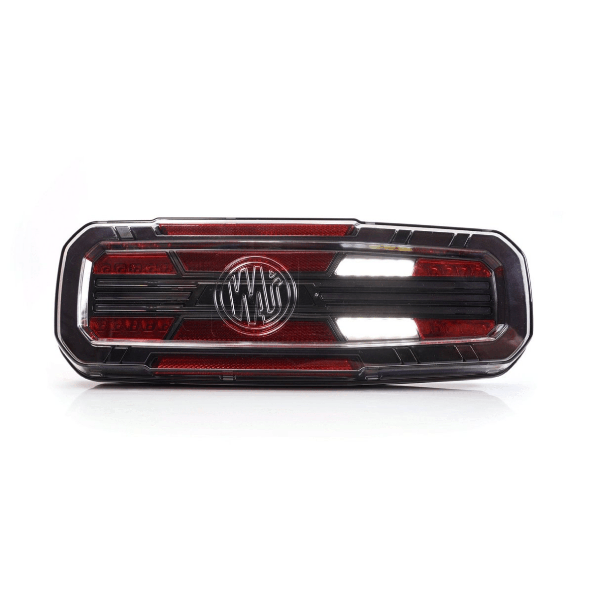 WAS W278 Rear truck Light with LINE indicatorStop, tail, dynamic indicator, reverse, rear fog2384L BLACKWASSRH Lighting