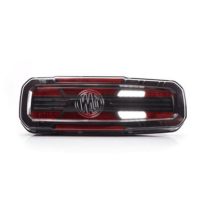 WAS W278 Rear truck Light with LINE indicatorStop, tail, dynamic indicator, reverse, rear fog2384L BLACKWASSRH Lighting