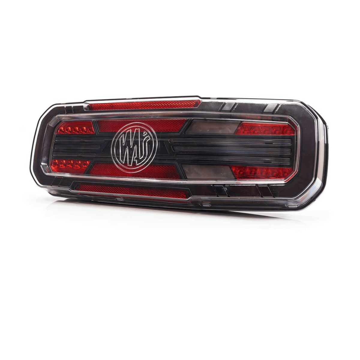 WAS W278 Rear truck Light with LINE indicatorStop, tail, dynamic indicator, reverse, rear fog2384L BLACKWASSRH Lighting