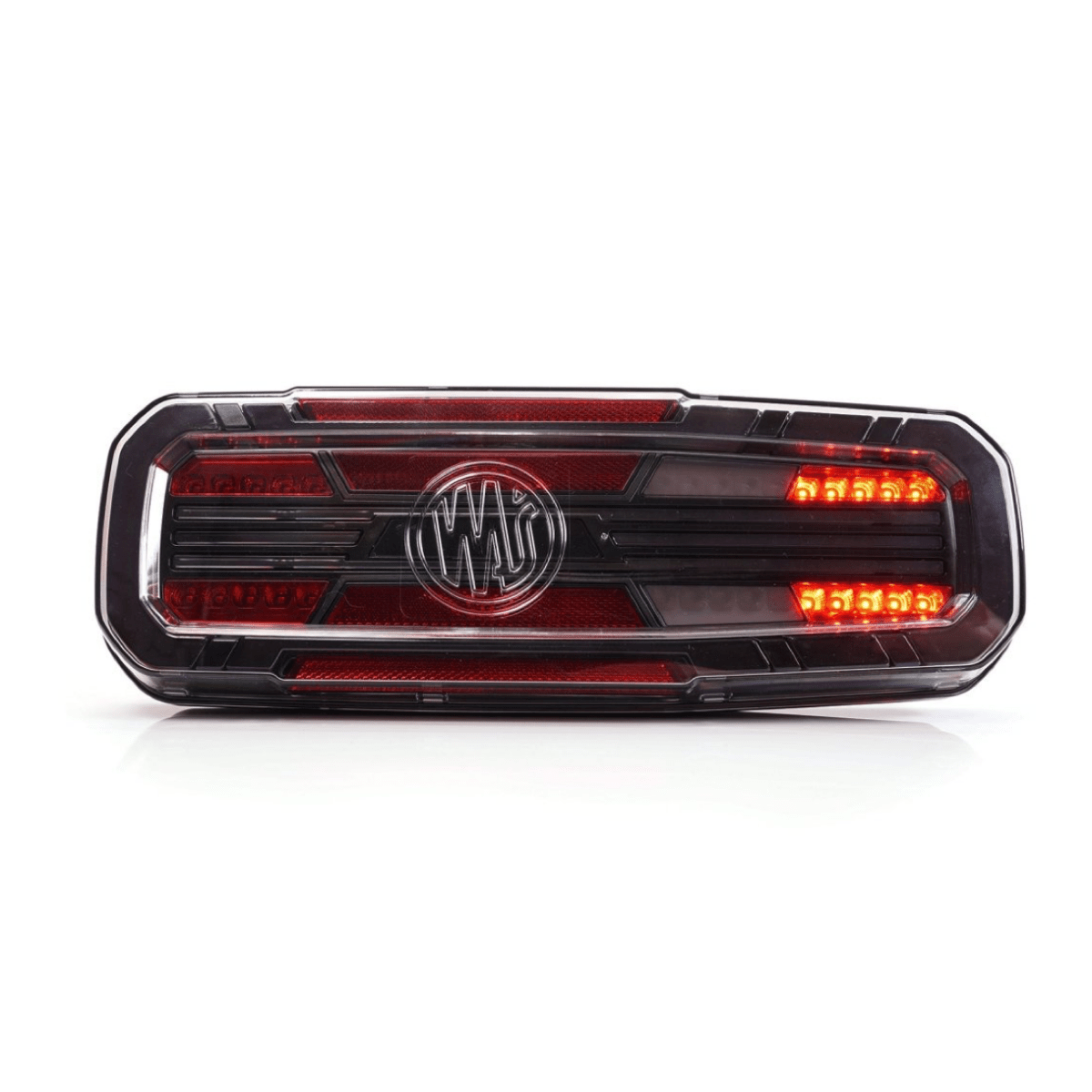 WAS W278 Rear truck Light with LINE indicatorStop, tail, dynamic indicator, reverse, rear fog2384L BLACKWASSRH Lighting
