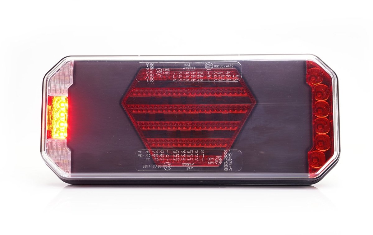 WAS W279 BLACK Stop, tail, indicator, reverse, rear fog2480L BLACKWASSRH Lighting