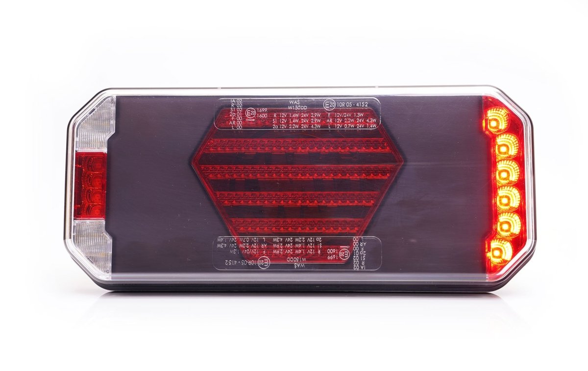 WAS W279 BLACK Stop, tail, indicator, reverse, rear fog2480L BLACKWASSRH Lighting