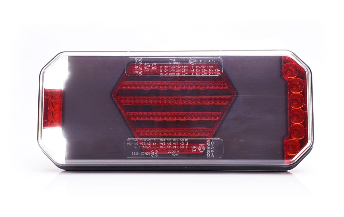 WAS W279 BLACK Stop, tail, indicator, reverse, rear fog2480L BLACKWASSRH Lighting