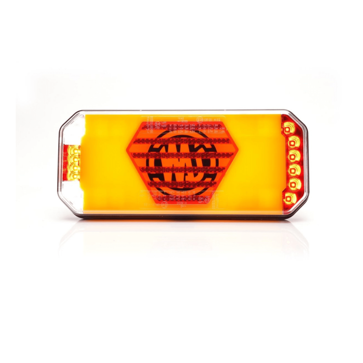 WAS W279 stop, tail and indicator rear lamp with amber lensStop, tail & indicator2483LWASSRH Lighting