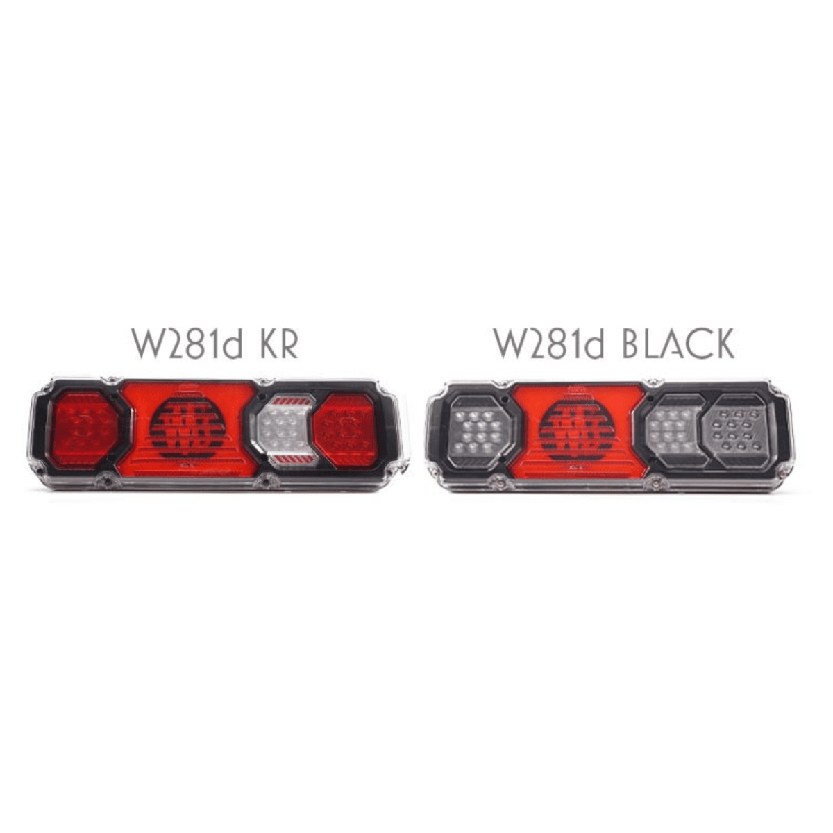WAS W281D KR LED trailer rear combination lamp RED lensLED Rear LightWASSRH Lighting