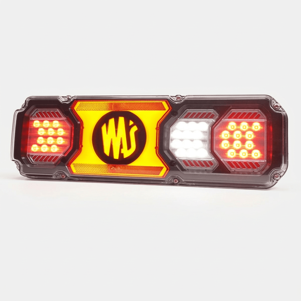 WAS W282D LED 12/24 volt rear combination lamp RED lens for trucksLED Rear Light2521 L KRWASSRH Lighting