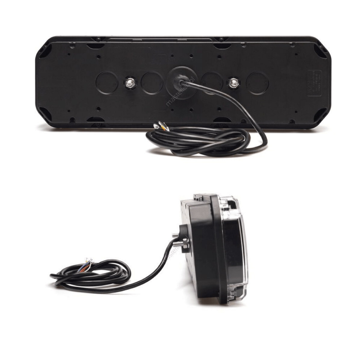 WAS W282D LED 12/24 volt rear combination lamp BLACK lensLED Rear LightWASSRH Lighting