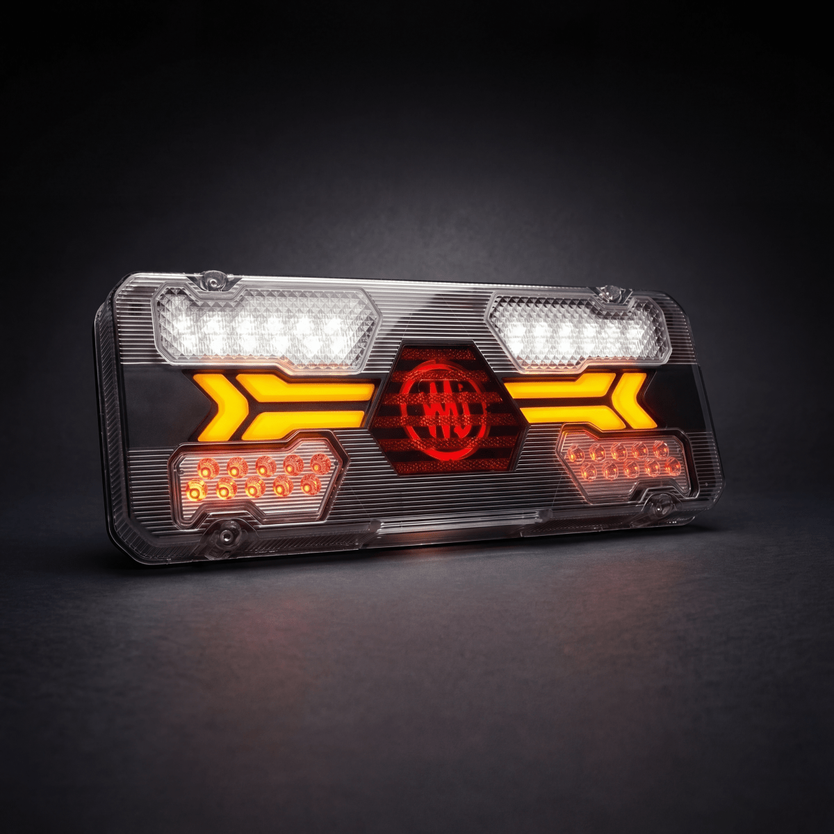 WAS W294ST Rear combination lamp (White)Stop, tail, dynamic indicator, reverse, rear fogWASSRH Lighting