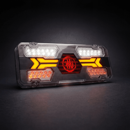 WAS W294ST Rear combination lamp (White)Stop, tail, dynamic indicator, reverse, rear fogWASSRH Lighting