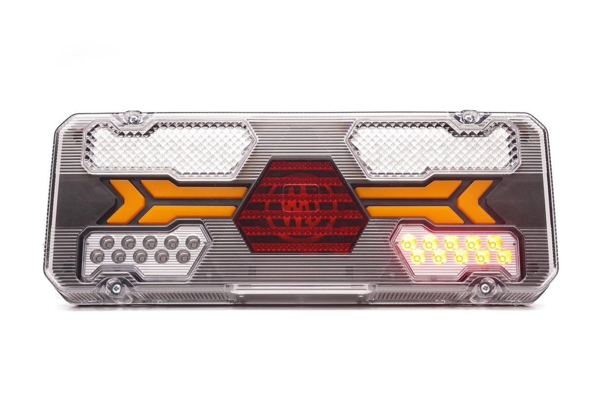 WAS W294ST Rear combination lamp (White)Stop, tail, dynamic indicator, reverse, rear fogWASSRH Lighting