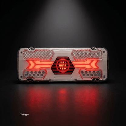 WAS W294ST Rear combination lamp (White)Stop, tail, dynamic indicator, reverse, rear fogWASSRH Lighting