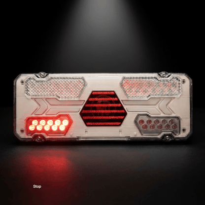 WAS W294ST Rear combination lamp (White)Stop, tail, dynamic indicator, reverse, rear fogWASSRH Lighting