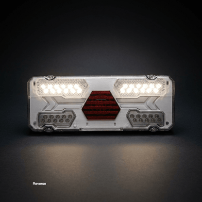 WAS W294ST Rear combination lamp (White)Stop, tail, dynamic indicator, reverse, rear fogWASSRH Lighting