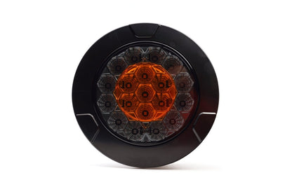 WAS W313 Y BLACK YELLOW multi function round LED rear lampLED Rear Light2235 BLACK YELLOWWASSRH Lighting