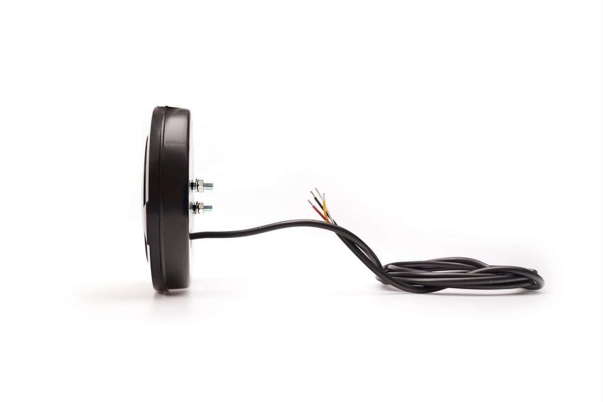 WAS W313 Y BLACK YELLOW multi function round LED rear lampLED Rear Light2235 BLACK YELLOWWASSRH Lighting